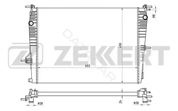 Радиатор охлаждения ZEKKERT MK-1073