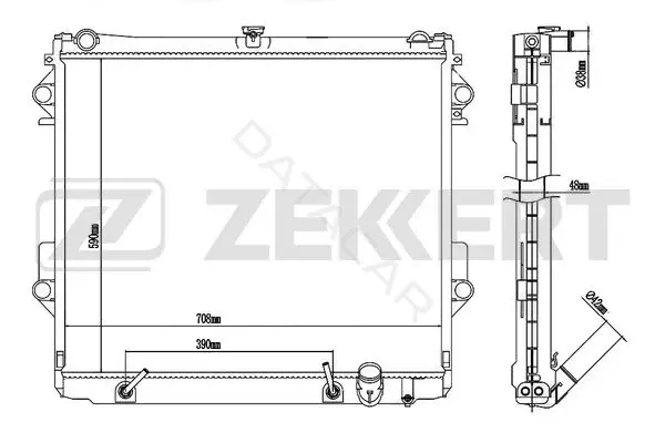 Радиатор охлаждения ZEKKERT MK-1088