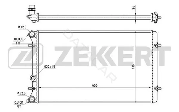 Радиатор охлаждения ZEKKERT MK-1089
