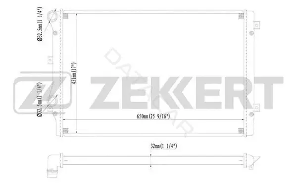 Радиатор охлаждения ZEKKERT MK-1092