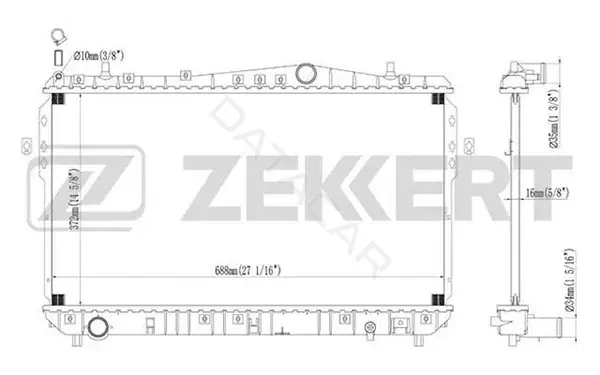 Радиатор охлаждения ZEKKERT MK-1094