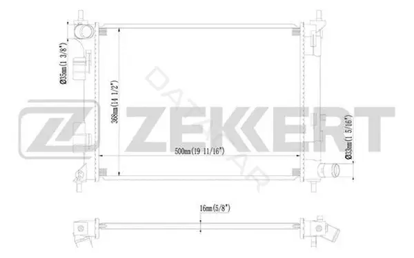 Радиатор охлаждения ZEKKERT MK-1096