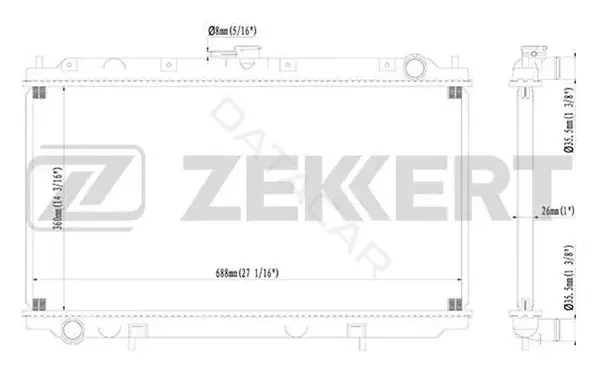 Радиатор охлаждения ZEKKERT MK-1097