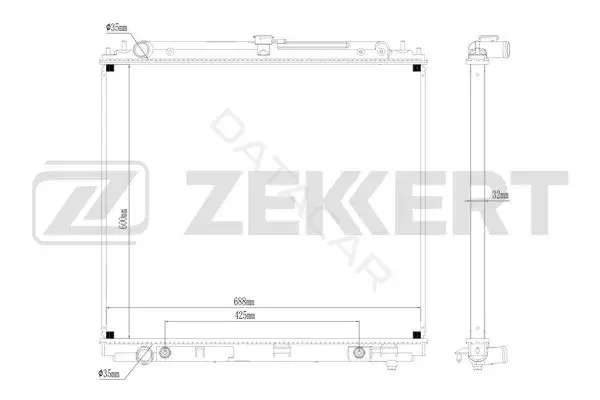 Радиатор охлаждения ZEKKERT MK-1098