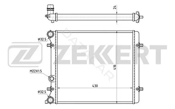 Радиатор охлаждения ZEKKERT MK-1101
