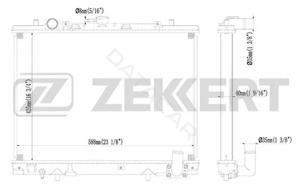 Радиатор охлаждения ZEKKERT MK-1104