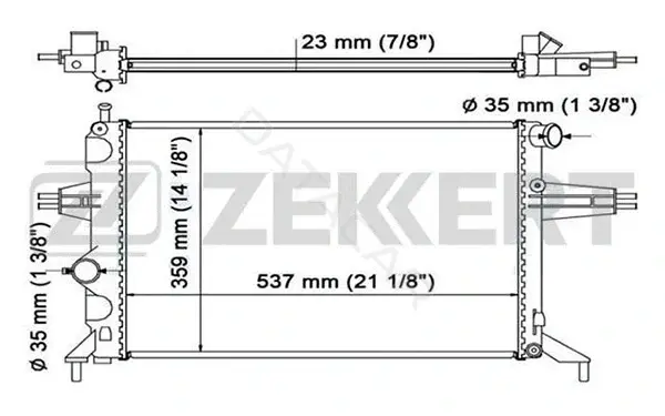 Радиатор охлаждения ZEKKERT MK-1112