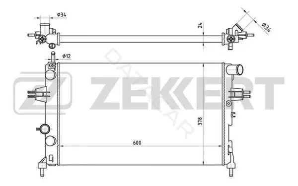 Радиатор охлаждения ZEKKERT MK-1114