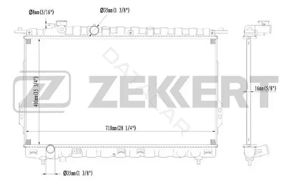 Радиатор охлаждения ZEKKERT MK-1119