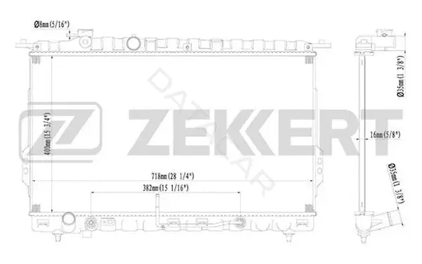 Радиатор охлаждения ZEKKERT MK-1120