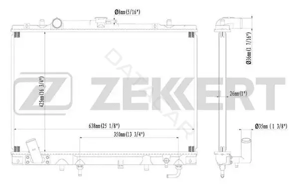 Радиатор охлаждения ZEKKERT MK-1131