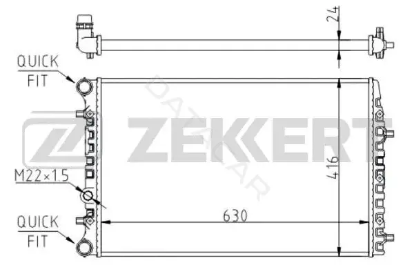 Радиатор охлаждения ZEKKERT MK-1140
