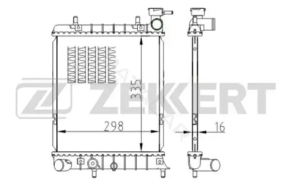 Радиатор охлаждения ZEKKERT MK-1142