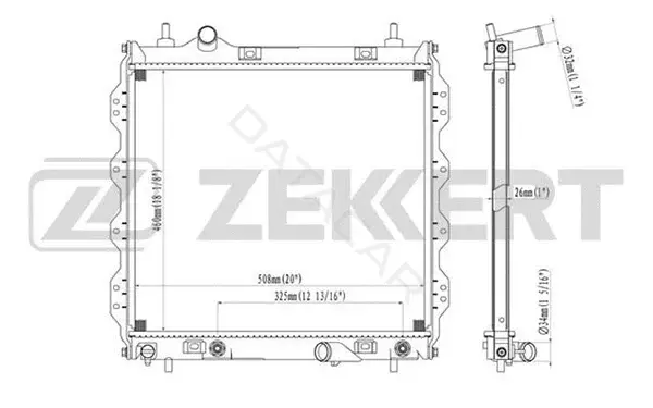 Радиатор охлаждения ZEKKERT MK-1143