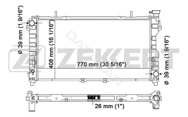 Радиатор охлаждения ZEKKERT MK-1148