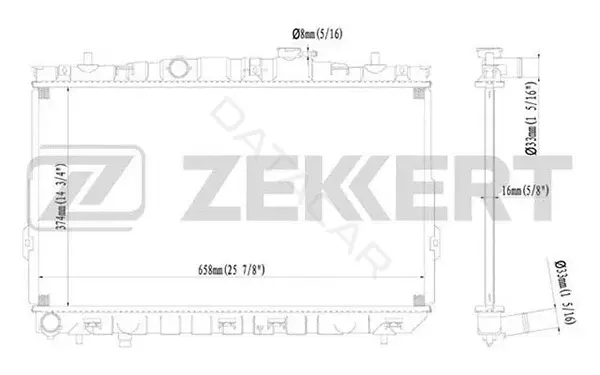 Радиатор охлаждения ZEKKERT MK-1153