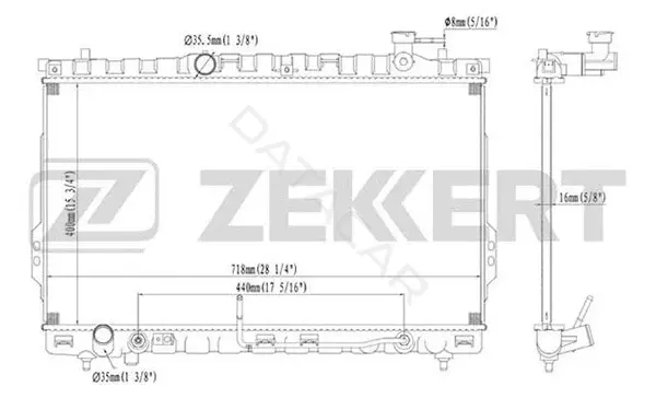 Радиатор охлаждения ZEKKERT MK-1155