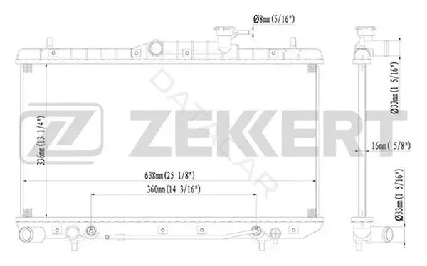 Радиатор охлаждения ZEKKERT MK-1156