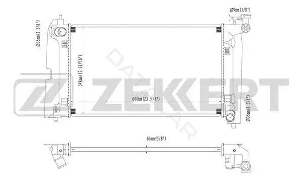 Радиатор охлаждения ZEKKERT MK-1166