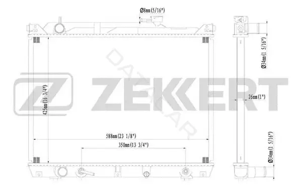 Радиатор охлаждения ZEKKERT MK-1169