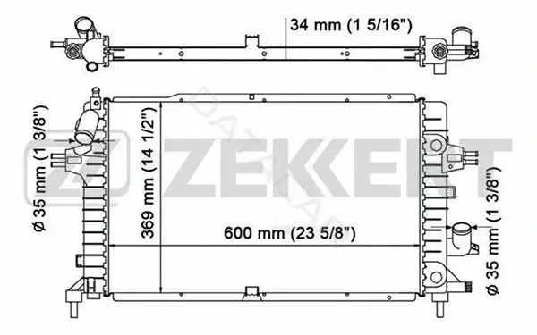 Радиатор охлаждения ZEKKERT MK-1188