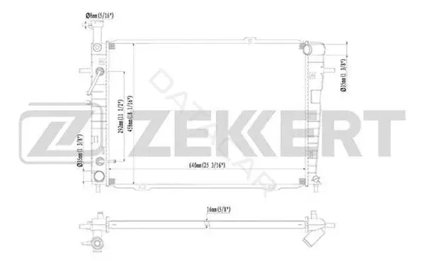 Радиатор охлаждения ZEKKERT MK-1191