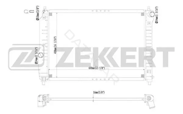 Радиатор охлаждения ZEKKERT MK-1201
