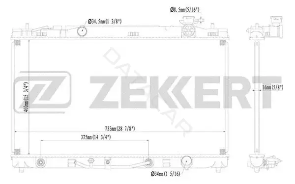 Радиатор охлаждения ZEKKERT MK-1203