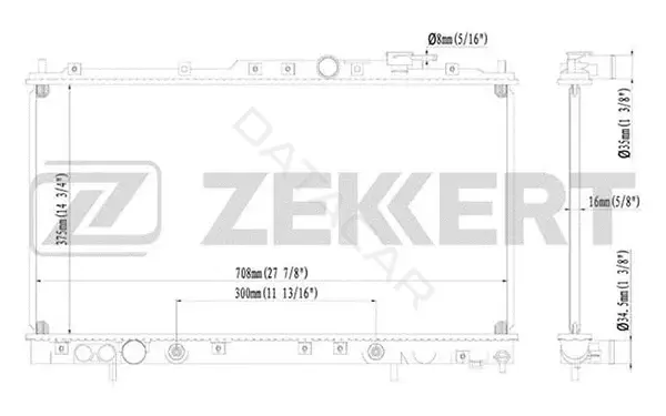 Радиатор охлаждения ZEKKERT MK-1211