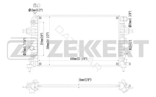 Радиатор охлаждения ZEKKERT MK-1221