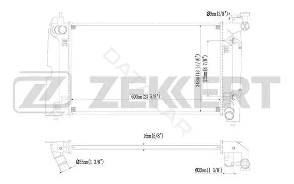 Радиатор охлаждения ZEKKERT MK-1224