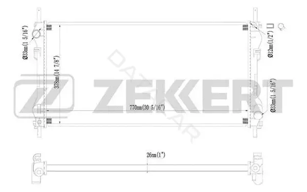 Радиатор охлаждения ZEKKERT MK-1229
