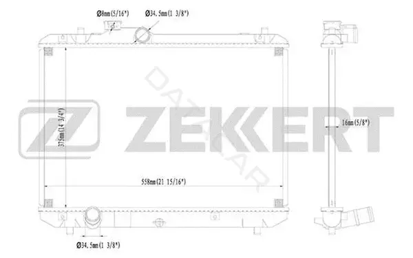 Радиатор охлаждения ZEKKERT MK-1232