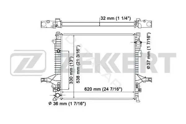 Радиатор охлаждения ZEKKERT MK-1235