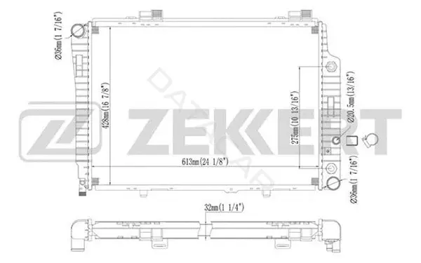 Радиатор охлаждения ZEKKERT MK-1239