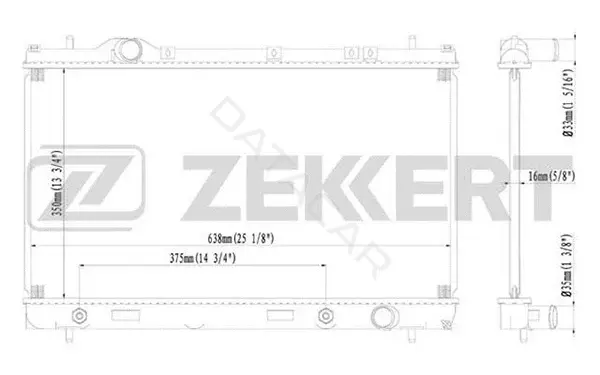Радиатор охлаждения ZEKKERT MK-1240