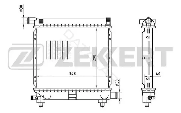 Радиатор охлаждения ZEKKERT MK-1248