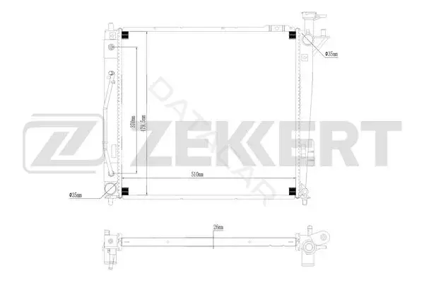 Радиатор охлаждения ZEKKERT MK-1261
