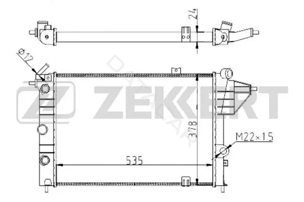 Радиатор охлаждения ZEKKERT MK-1264