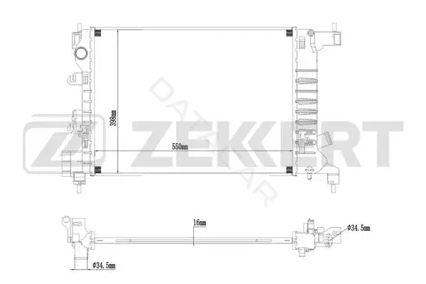 Радиатор охлаждения ZEKKERT MK-1269