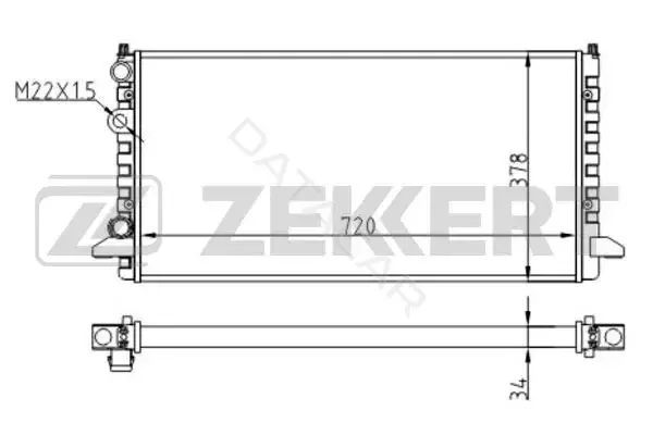Радиатор охлаждения ZEKKERT MK-1273