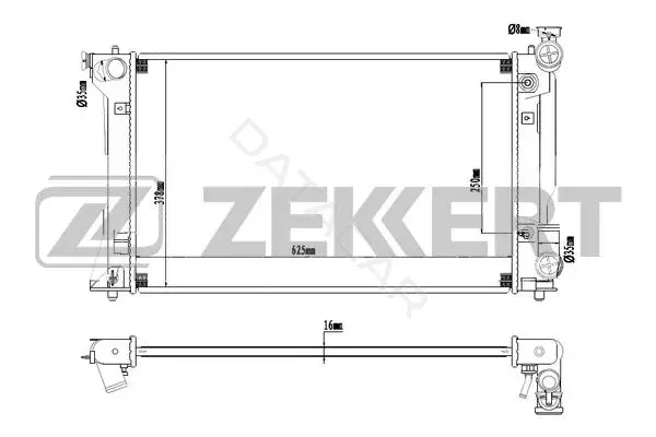 Радиатор охлаждения ZEKKERT MK-1274