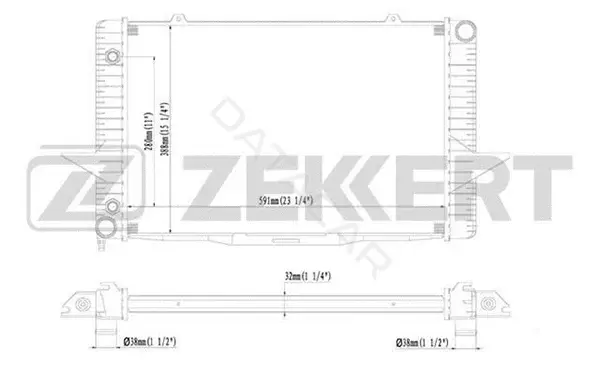 Радиатор охлаждения ZEKKERT MK-1294
