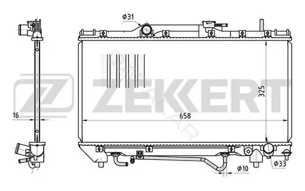 Радиатор охлаждения ZEKKERT MK-1303