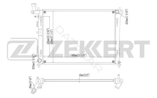 Радиатор охлаждения ZEKKERT MK-1309
