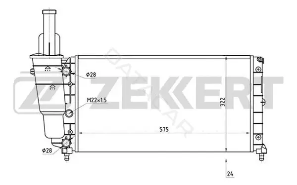 Радиатор охлаждения ZEKKERT MK-1310