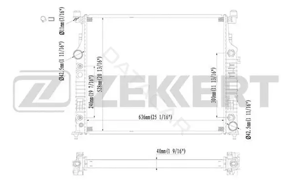 Радиатор охлаждения ZEKKERT MK-1317