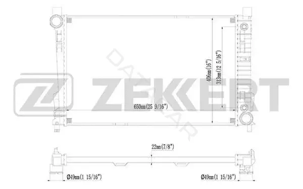 Радиатор охлаждения ZEKKERT MK-1361