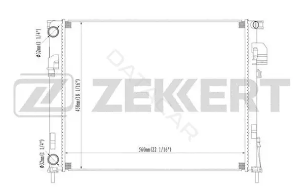 Радиатор охлаждения ZEKKERT MK-1364