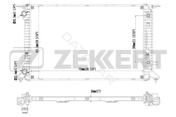 Радиатор охлаждения ZEKKERT MK-1367